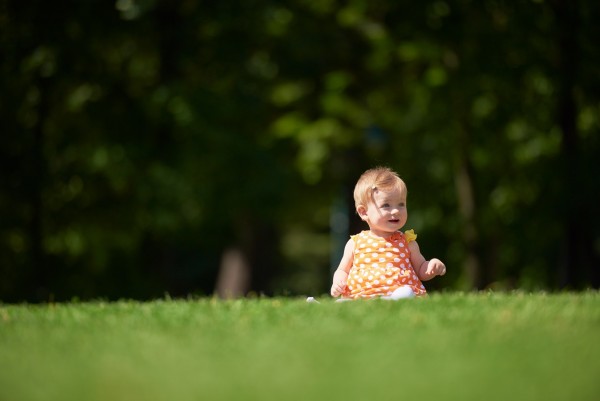 baby in park