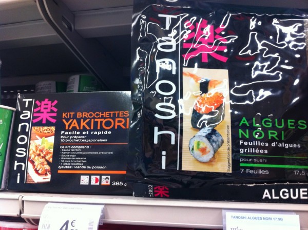 フランスのスーパーで見かける日本食