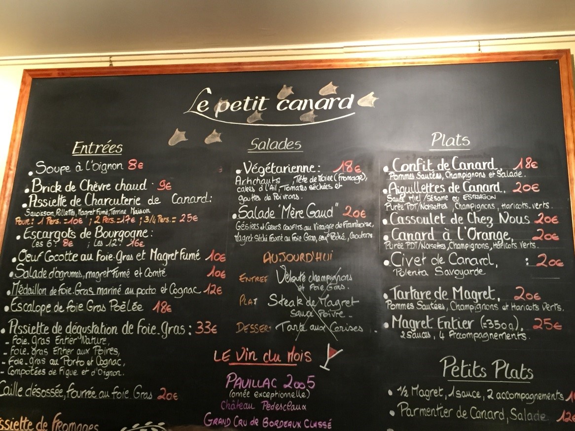 パリのレストラン 2 おすすめ鴨料理の店le Petit Canard 日本語メニューも France 365 最新のフランス旅行情報 現地情報 パリのレストラン 2 おすすめ鴨料理の店le Petit Canard 日本語メニューも France 365 最新のフランス旅行情報 現地情報