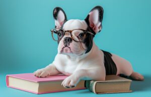 フランス語　学習イメージ　フレンチブルドッグ